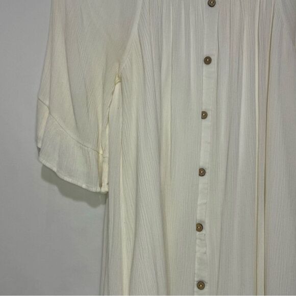 Cream Naïf Knee length dress Size L - Picture 4 of 8
